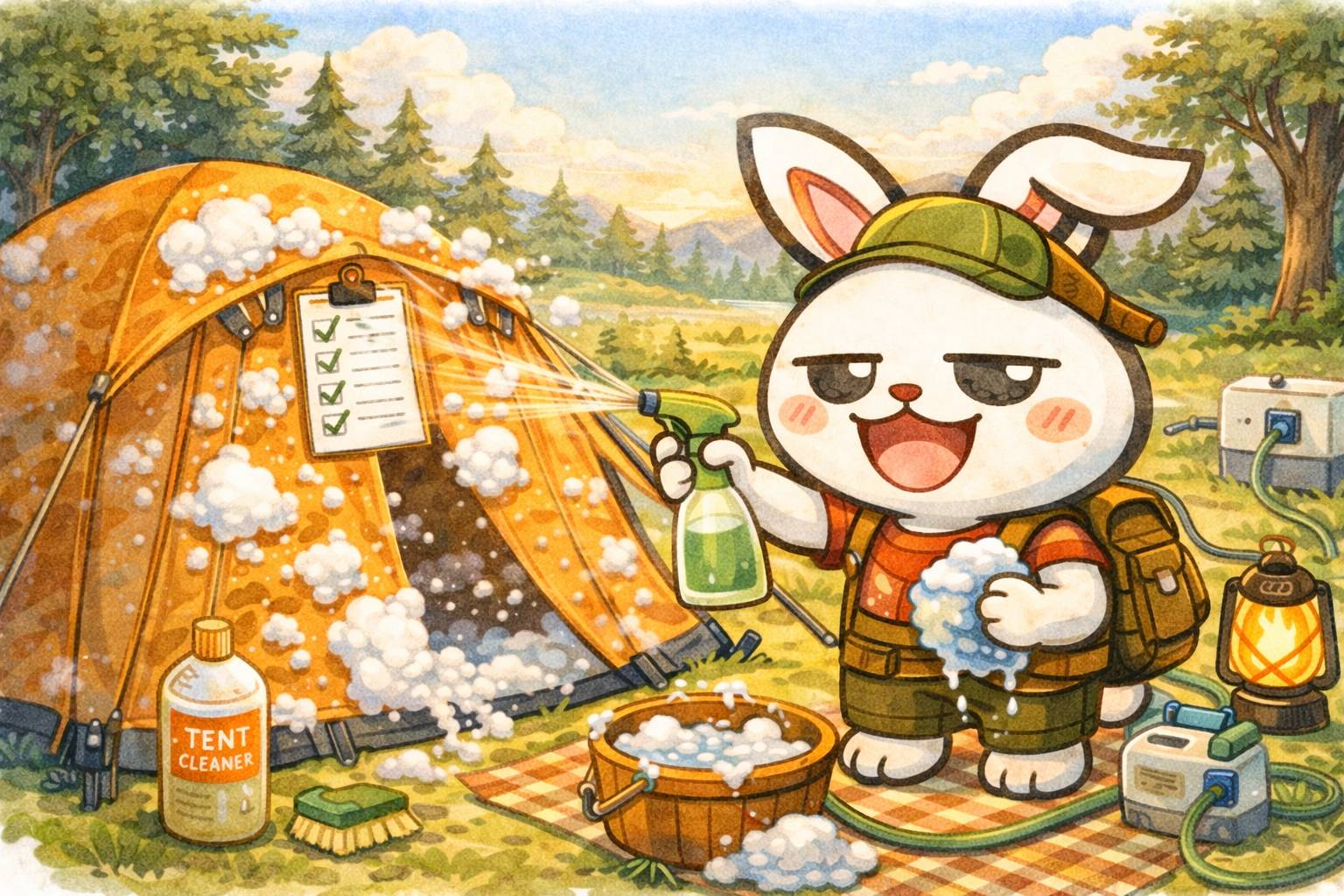 テントクリーニング